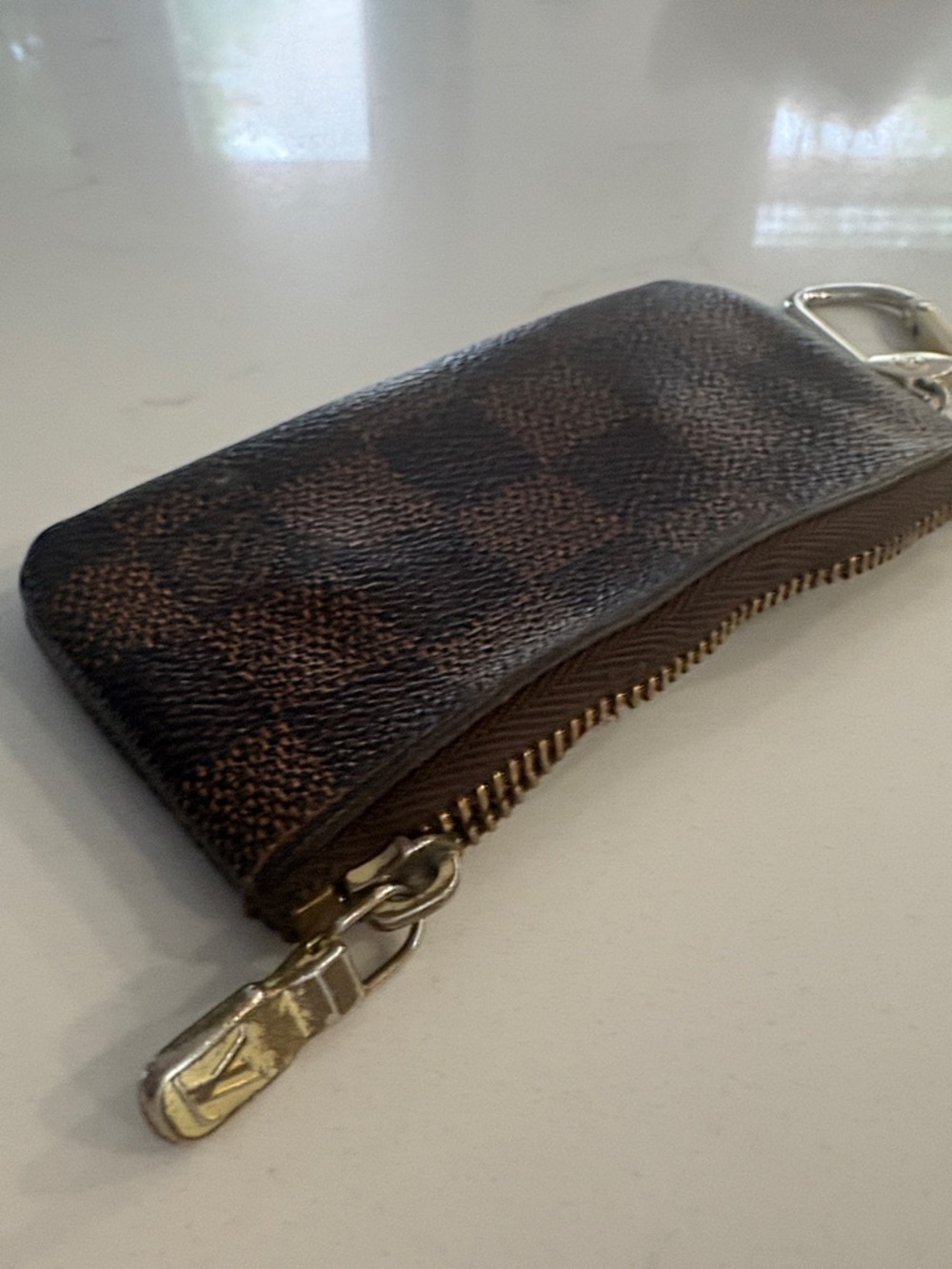 Louis Vuitton Brown Damier Key & Card Holder with Silver Hardware - Picture 3 of 3